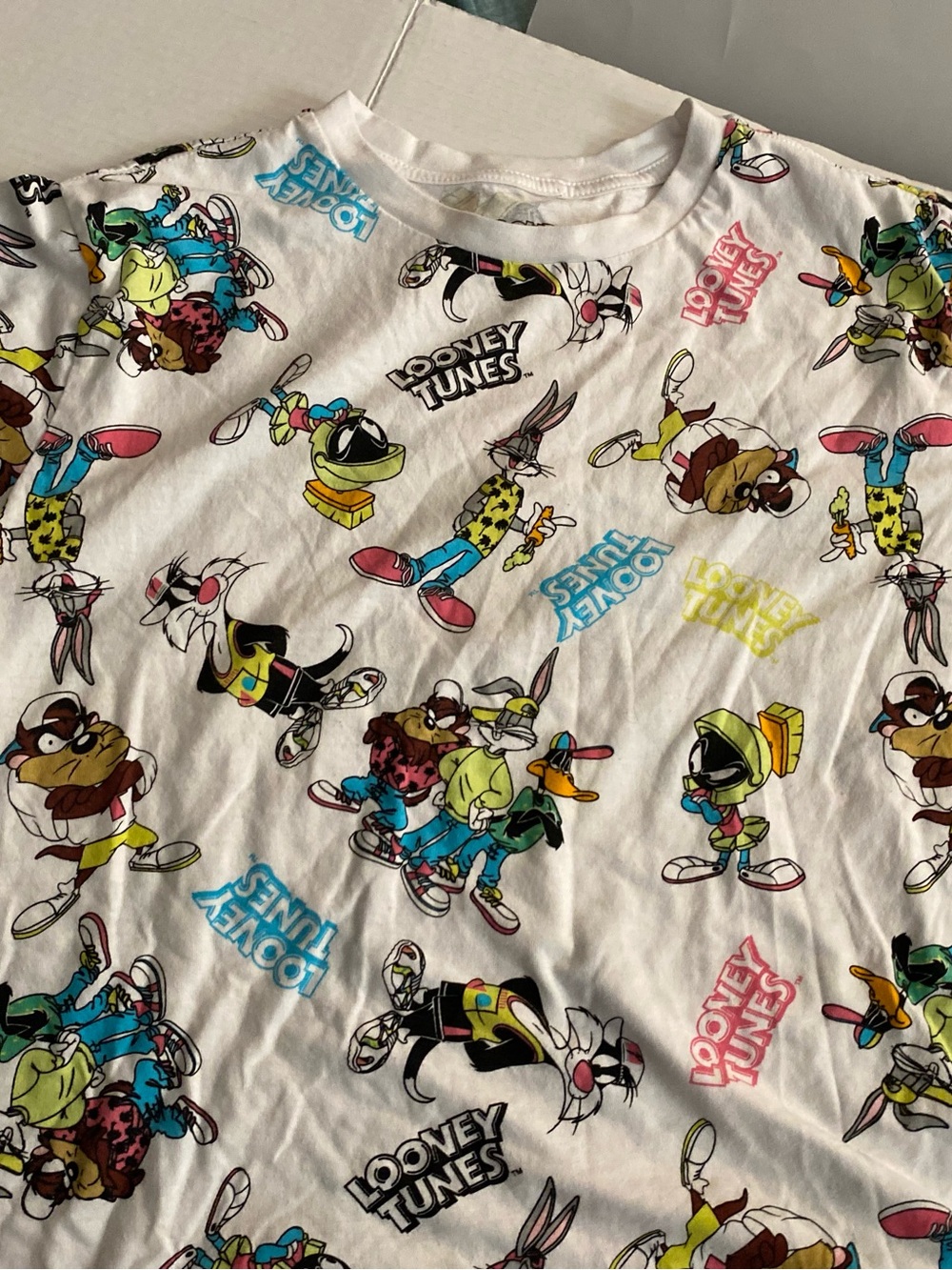 Warner Bros. Kids White All-Over Looney Tunes Character Tee